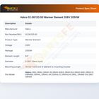 Hatco 02.08.120.00 Warmer Element 208V 2050W