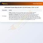 APW 69148 Toaster Relay Kit with 1-7/8" MT Center, 1-3/4" x 2-1/4"