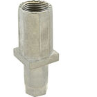 Component Hardware Group A14-0411C 1-1/4" Square Natural Finish Zinc Die Cast Adjustable Hex Foot Insert