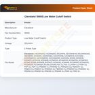 Cleveland 19995 Range Low Water Cutoff Switch