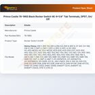 Prince Castle 78-196S Black Rocker On/Off Switch W/4x1/4" Tab Terminals DPST