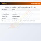 Middleby Marshall 22072-0017 Pillow Block Bearing, 1-7/16" Bore
