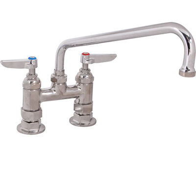 T&S Brass B0226M 4" Deck Faucet , 10"Spt,Leadfree