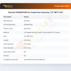 Dormont 1650NPFS48  Pvc Coated Gas Connector, 1/2" MPT X 48"