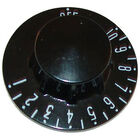 Groen GRZ002868 Black T star knob with whiteprint, 2-1/4" DIA,Off-10-1