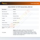 Hobart 893100-1 Dishwasher Solenoid Valve 1/2" 120V
