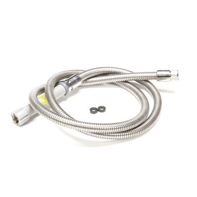 T&S Brass B-0072-H Flexible Hose 72" Stainless Steel Gray