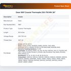 Dean 1897 Coaxial Thermopile 250-750 MV 36"