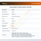 Hobart 498037-A Plate,Temp Dial , 200-550F