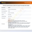 Dynamic Cooking Systems 13257 36" Coaxial Thermopile 250-750 MV