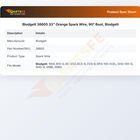 Blodgett 36605 33" Orange Spark Wire, 90&deg; Boot, Blodgett