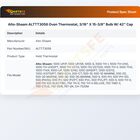 Alto-Shaam ALTTT3058 Oven Thermostat 3/16" X 15-3/8" 42" CAP