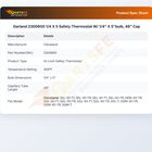 Garland 2300600 Safety Thermostat W/1/4" X 5" Bulb 48" CAP