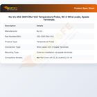 Nu-Vu 252-3001 (NU-VU) Temperature Probe, W/ 2-Wire Leads, Spade Terminals