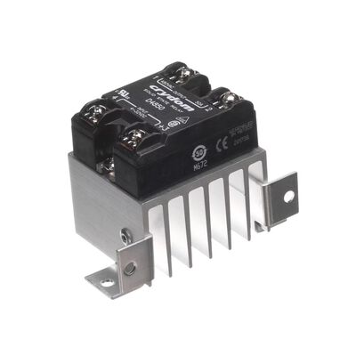 Nu-Vu 50-1571 Solid State Relay Assembly Heat Sink 480 VAC 4-32 VDC 50A