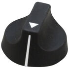 Alto-Shaam KN-26568 Thermostat Control Black Indicator  Knob, 1-7/8" DIA, 3/16" D-Stem Flat Down