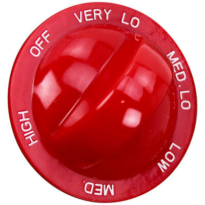 Vulcan Hart 00-412251-00001 Range Red Knob Off-Very Low-Med-High 2' DIA