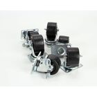 Silver King 10314-91 Caster Plate Kit 3" White 4" Thick HD