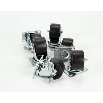 Silver King 10314-91 Caster Plate Kit 3" White 4" Thick HD