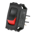 Star Mfg WS-66947 SPST Red/Black Rocker Switch, On/off, 9/16 X 1-1/8