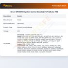 Groen GR144150 Convection Steamer Ignition Control Module 24V F429 CA-145