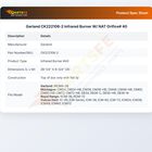 Garland CK222106-2 Infrared Burner 27-1/4" X 6-3/4"