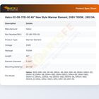 Hatco 02-08-111D-00 48" New Style Warmer Element, 208V 1100W,  .260 DIA