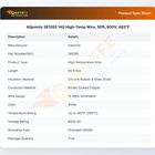 Allpoints 381265 14G High-Temp Wire, 50ft, 600V, 482&deg;F