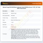 Market Forge 98-6046 Black Indicator Knob W/White Arrow 1-7/8", 1/4" Hole With 2 Set Screws