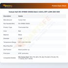 Vulcan Hart 00-411680-00002 Dial 2-3/8 D, OFF-LOW-250-500