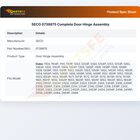 SECO 0739875 Complete Door Hinge Assembly