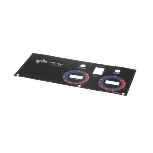 Star Mfg 2M-Z9616 Roller Grill Control Panel Label 50/75CBD/HD
