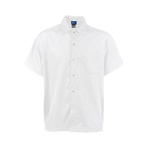 Allpoints 11404XL Kng 4Xl Cook Shirt Frontsnap, White