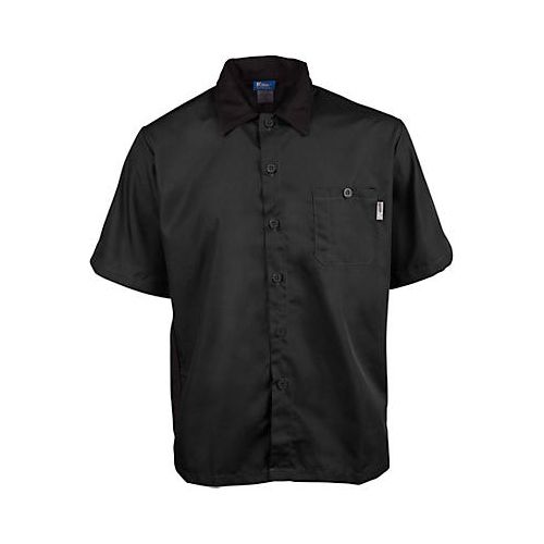 Allpoints 2240BKBK2XL KNG 2Xl Chef Shirt Active Black SS