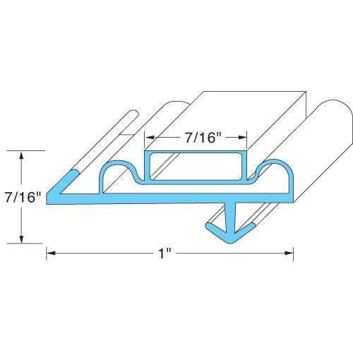 Anthony 02-10090-0005 Door Gasket 25-1/4W X 70L OD