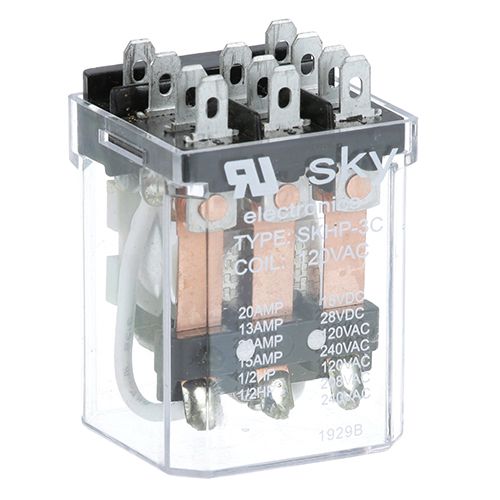 Berkel 01-402675-00753 Motor Relay W/ 3/16" Male Terminals 16 AMPS 120V