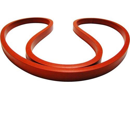BKI (Barbeque King) G0016 Fryer Orange Silicone Lid Gasket 18" OD X 0.646" X 0.420"