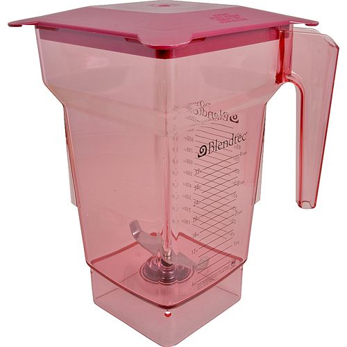 Blendtec BLD100367 Jar 4-Sided,Red,W/Lid,75  OZ
