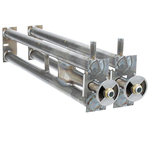 Blodgett 7942 Oven Steel Burner(set of 2)  30" X 6", Left & Right, W/ Air Shutter, 9/16" Orifice Hole, 3" Plate