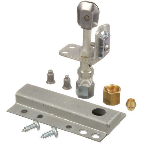 Blodgett BL11334 Pilot Burner W/NAT/LP, 3/16"& 1/4" Tube, Flame Pattern Straight, Air Duct & Screw
