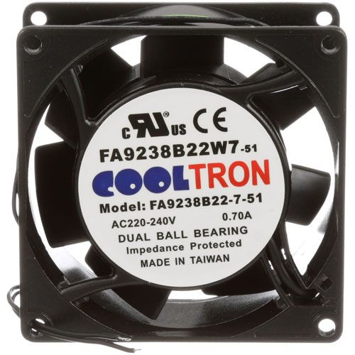 Cres Cor 0769 174 3-11/16" Square Vent Fan with Dual Ball Bearings
