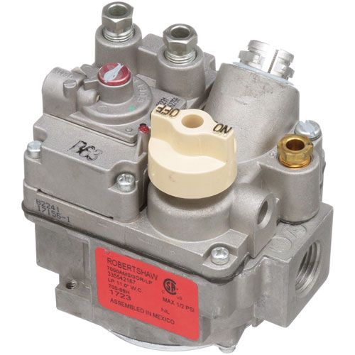 Dynamic Cooking Systems 13298 1/2" FPT LP Gas Safety Valve with Bleed Gas Actuator,  MAX 14"WC