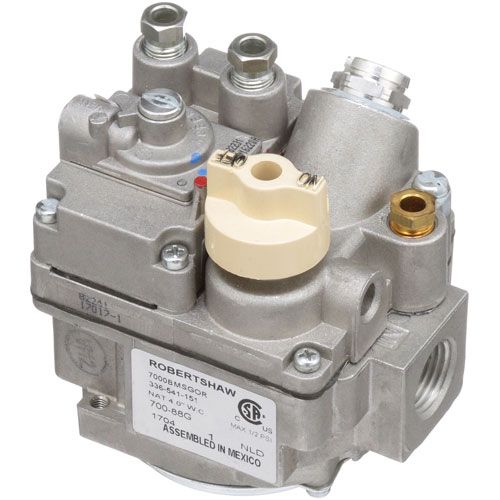 Dynamic Cooking Systems 74089-01 Natural Gas Safety Bleed Gas Actuator with Pilot Burner, 1/2" FPT, 4"WC