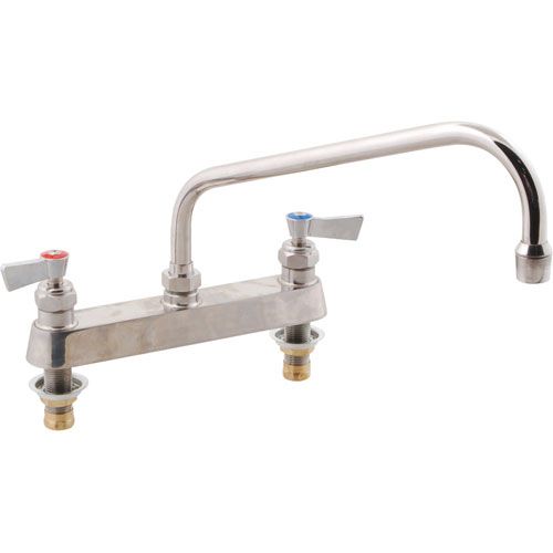 Fisher 57665 Stainless Steel Faucet,8"DK12"SP