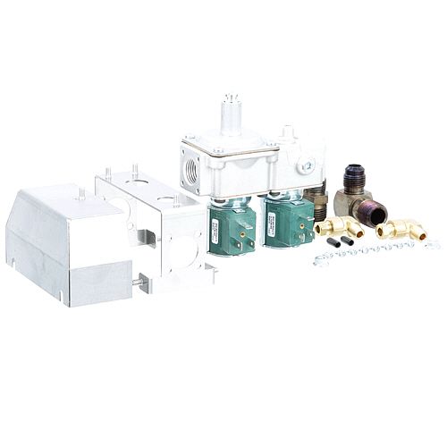 Henny Penny 87663-101 1/2" FPT Dual Gas Solenoid Valve, NAT, 50/60Hz, 25V, 3-5" WC