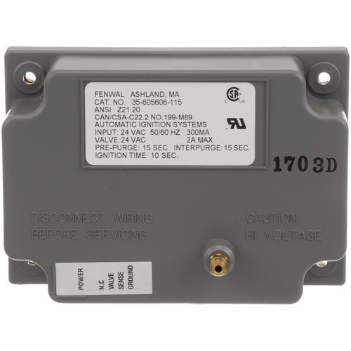 Hobart 354447-00001 50/60HZ Ovens Ignition Control Module, 1/4'Grey Box 