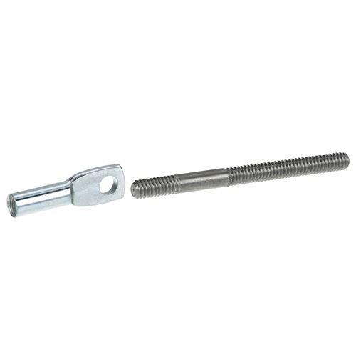 Imperial 30392 3" oven short Door Rod w/ 1/4-20 Thread and Eye Coupling