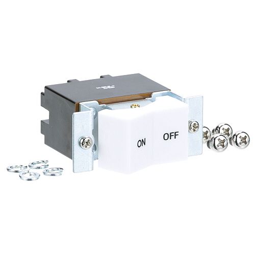 Keating 054920 Griddle White Rocker W/ Black Body 4-Screw Terminals 30A/125V-250VAC