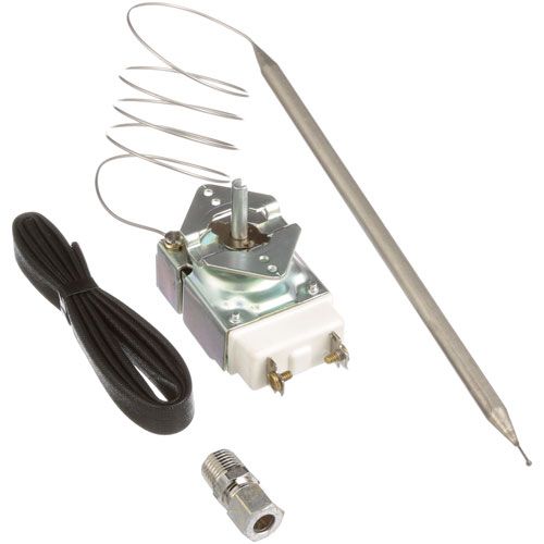 Keating KEA023145 Thermostat, RX Temperature 245-406°F, 30" S/S Capillary, Stuffing Box, 1/4" MPT x 5/16" CCT for Pointer Knob