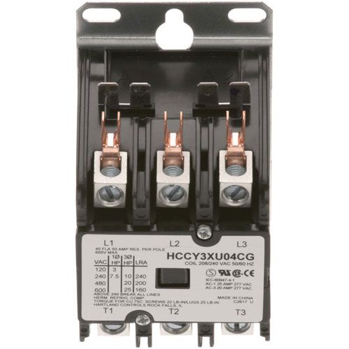 Nu-Vu 662017 3 Pole Contractor, 40/50A, 208/240V